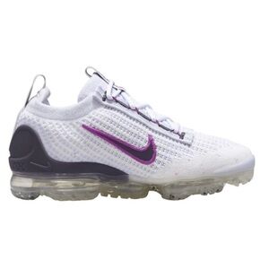 Nike Air VaporMax FK -White Football Grey Hot Fuchsia Dark Raisin - 5.5Y /W 7